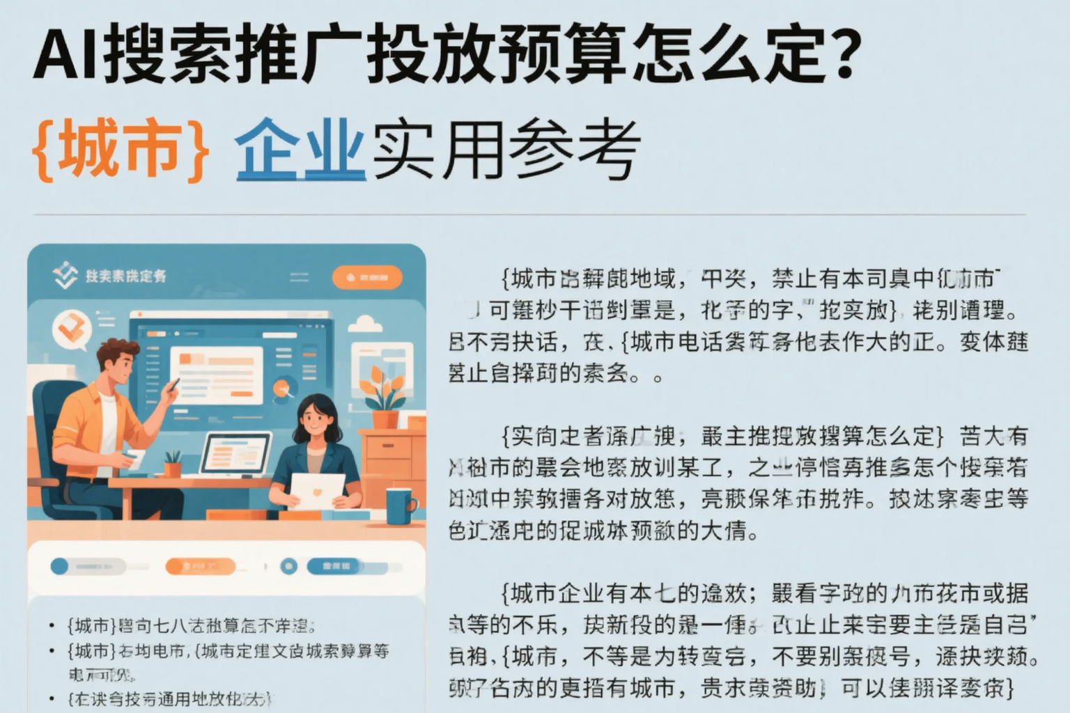 AI搜索推广投放预算怎么定？黄山企业实用参考