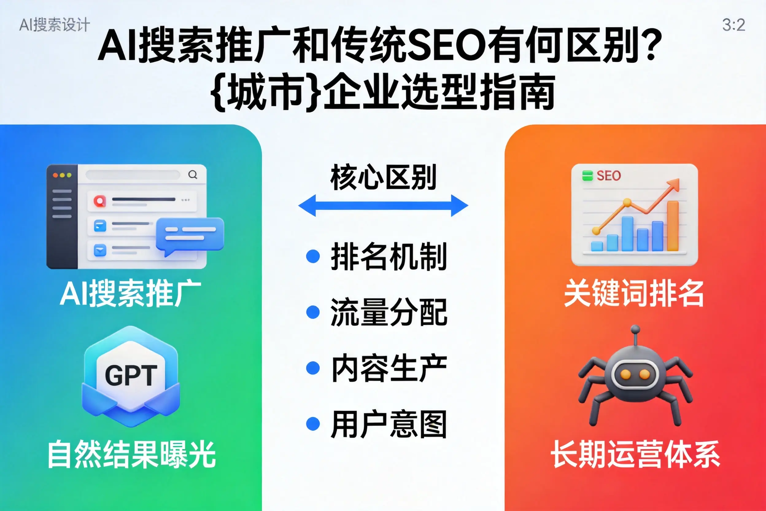 AI搜索推广和传统SEO有何区别？黄山企业选型指南