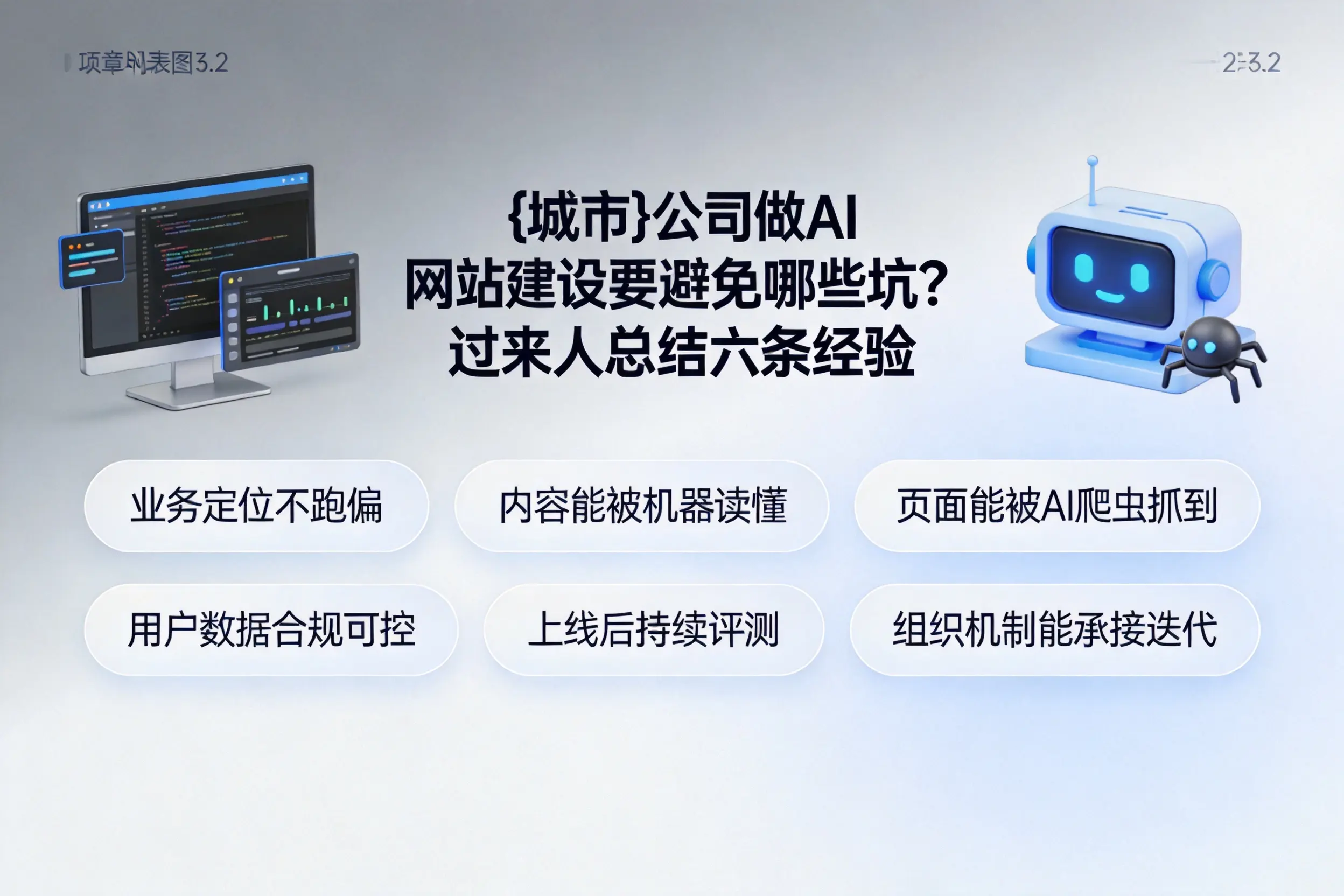 黄山公司做AI网站建设要避免哪些坑?过来人总结六条经验