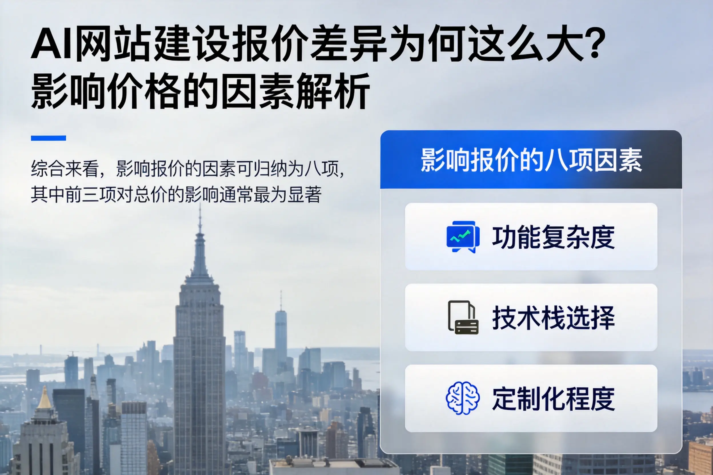 黄山AI网站建设报价差异为何这么大？影响价格的因素解析
