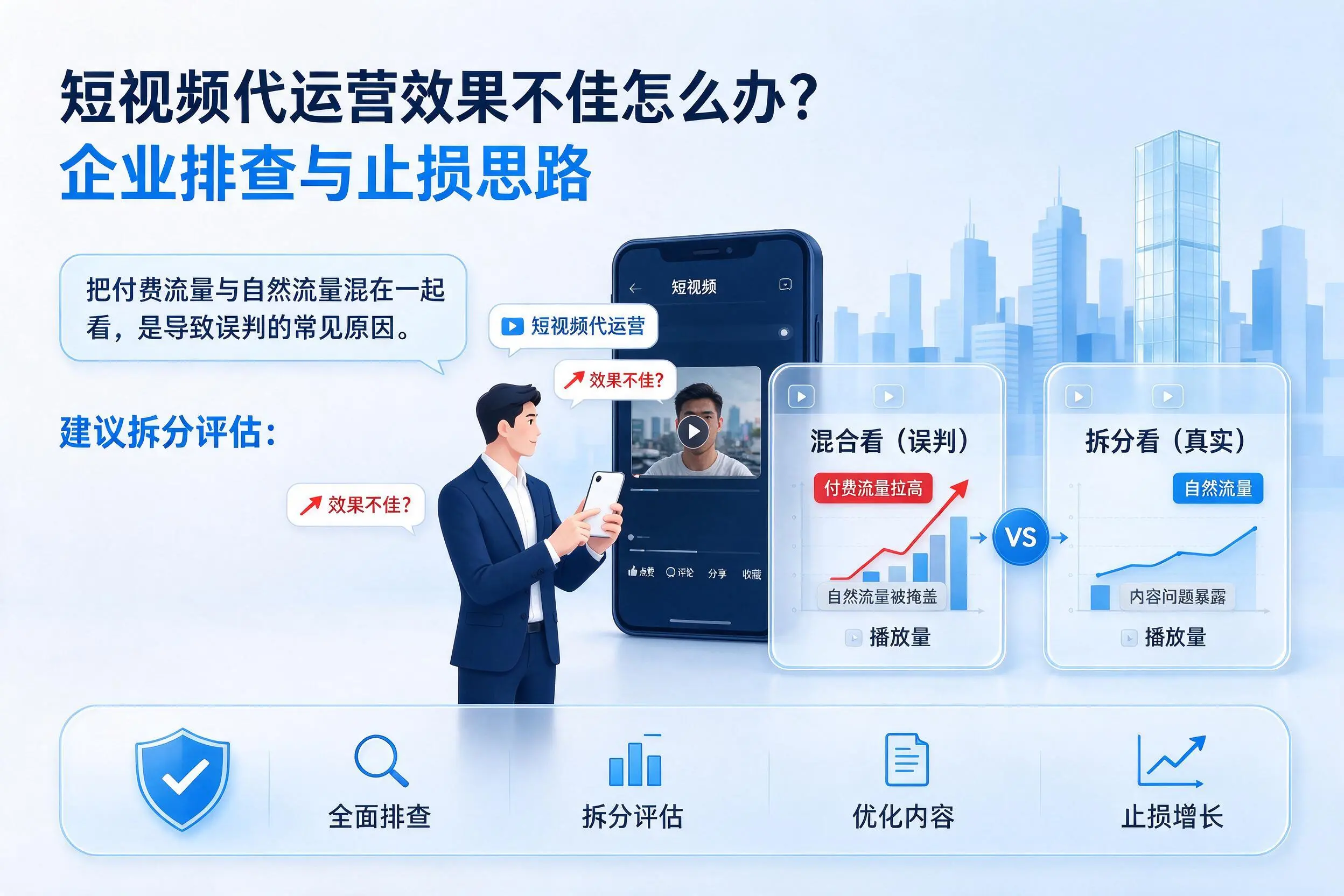短视频代运营效果不佳怎么办？黄山企业排查与止损思路