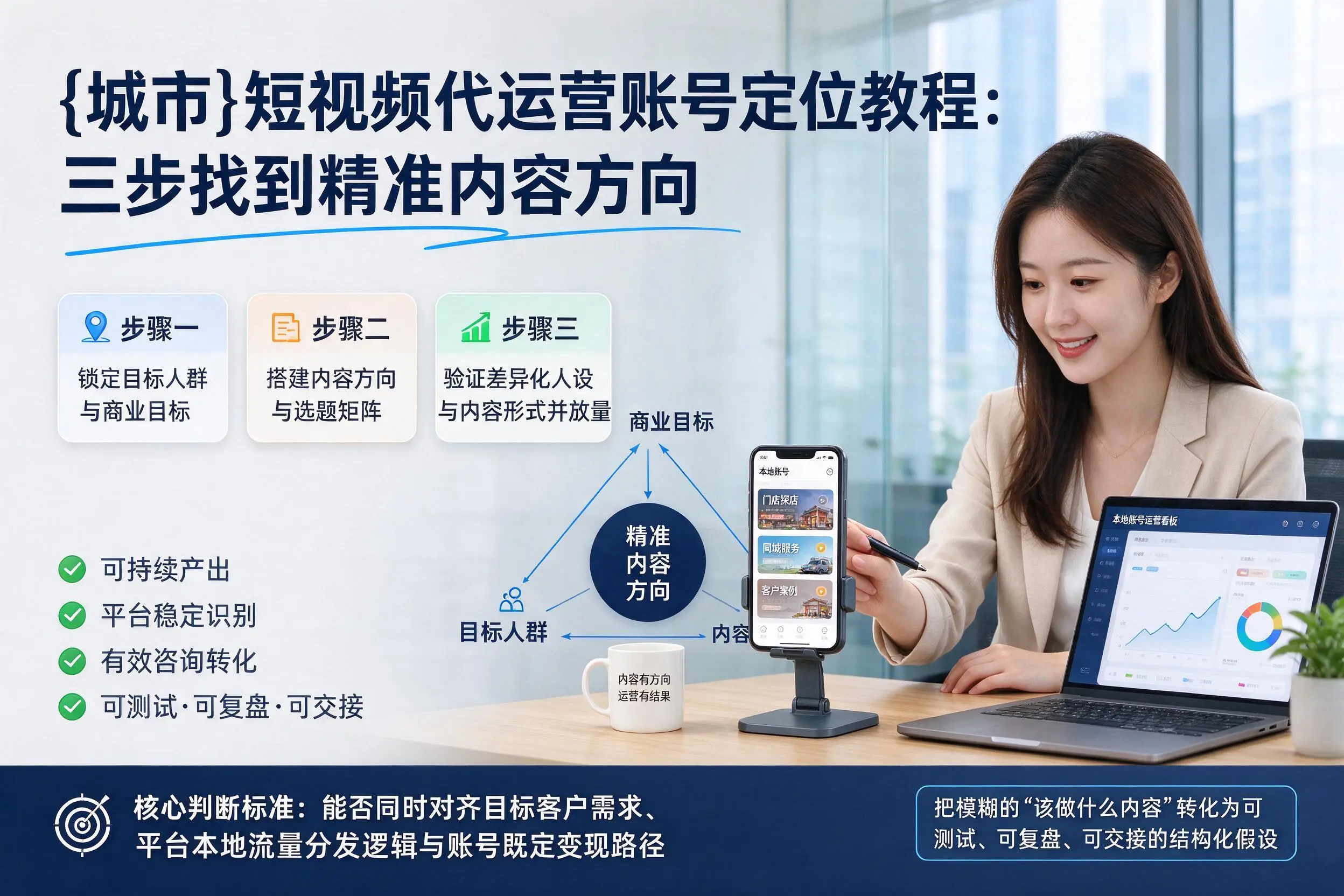 黄山短视频代运营账号定位教程：三步找到精准内容方向