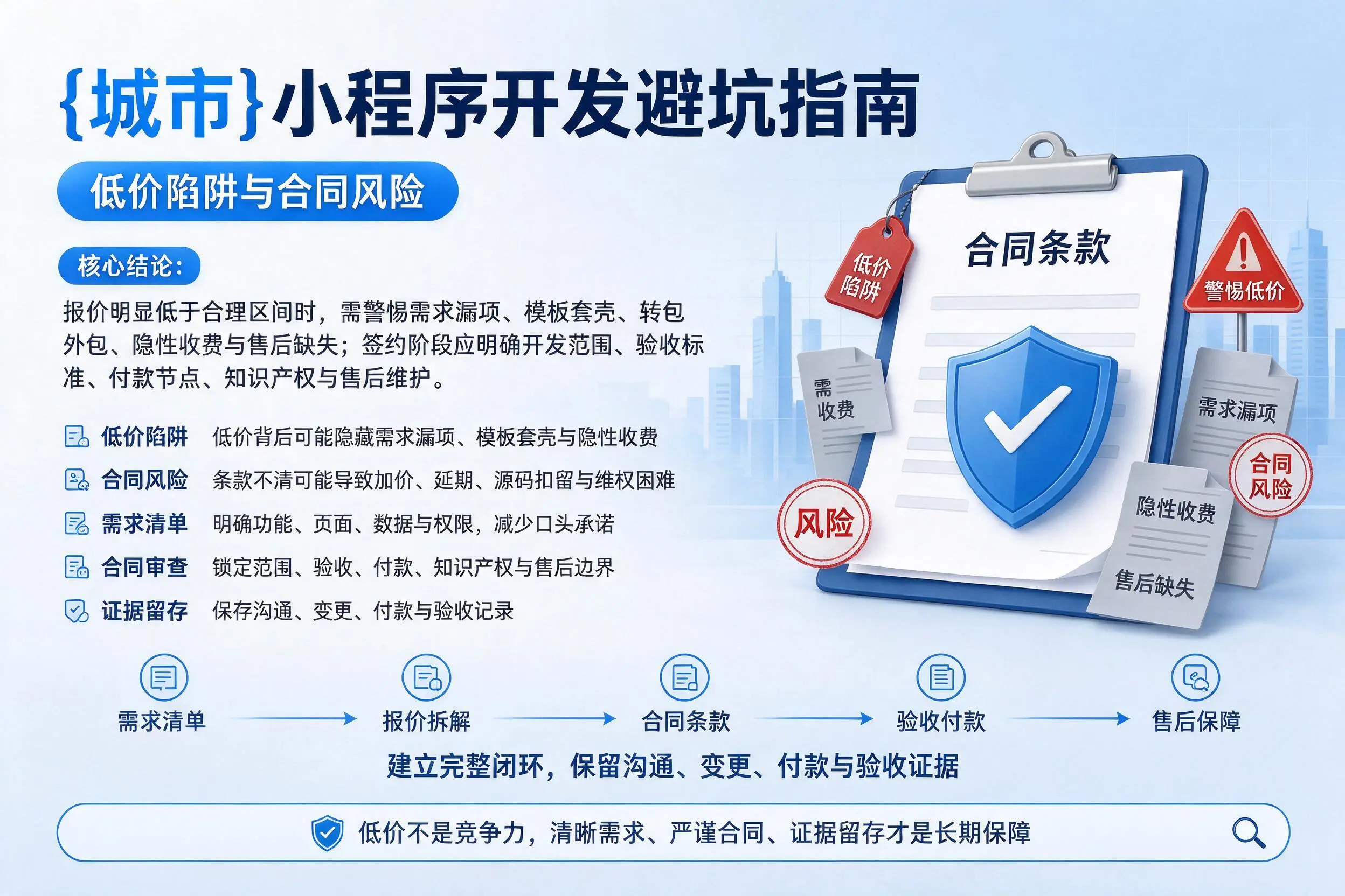 黄山小程序开发避坑指南：低价陷阱与合同风险