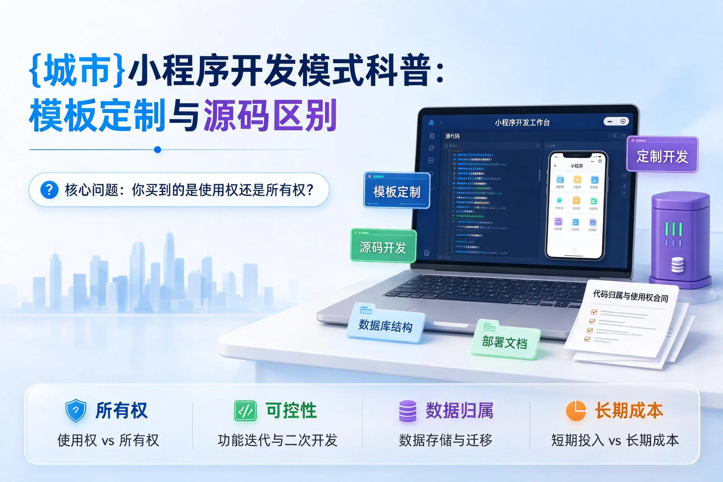 黄山小程序开发模式科普:模板定制与源码区别
