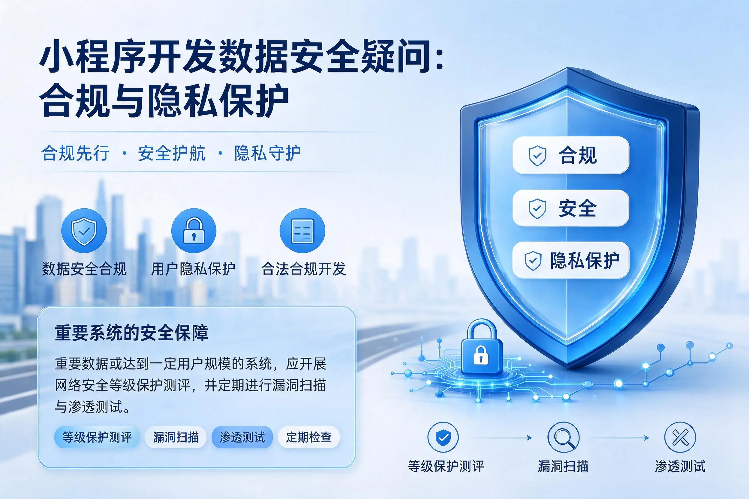黄山小程序开发数据安全疑问:合规与隐私保护