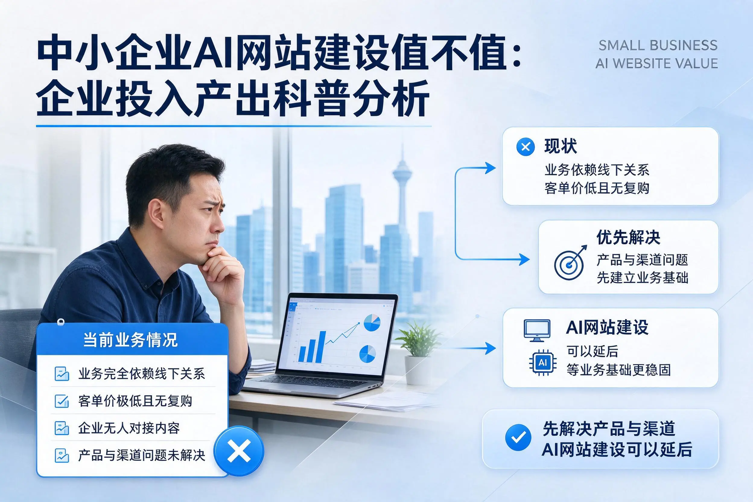 中小企业AI网站建设值不值：黄山企业投入产出科普分析