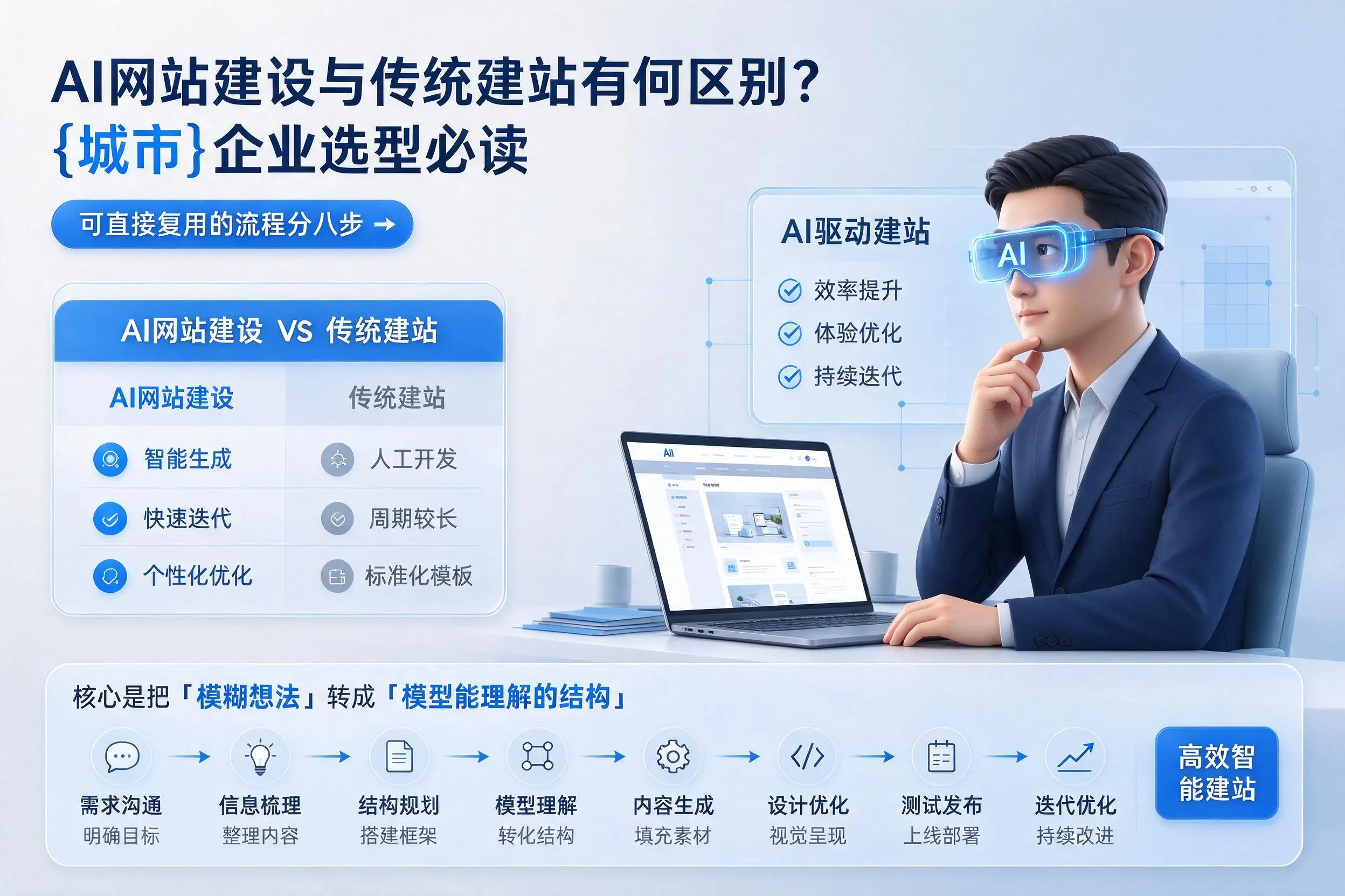 AI网站建设与传统建站有何区别？黄山企业选型必读