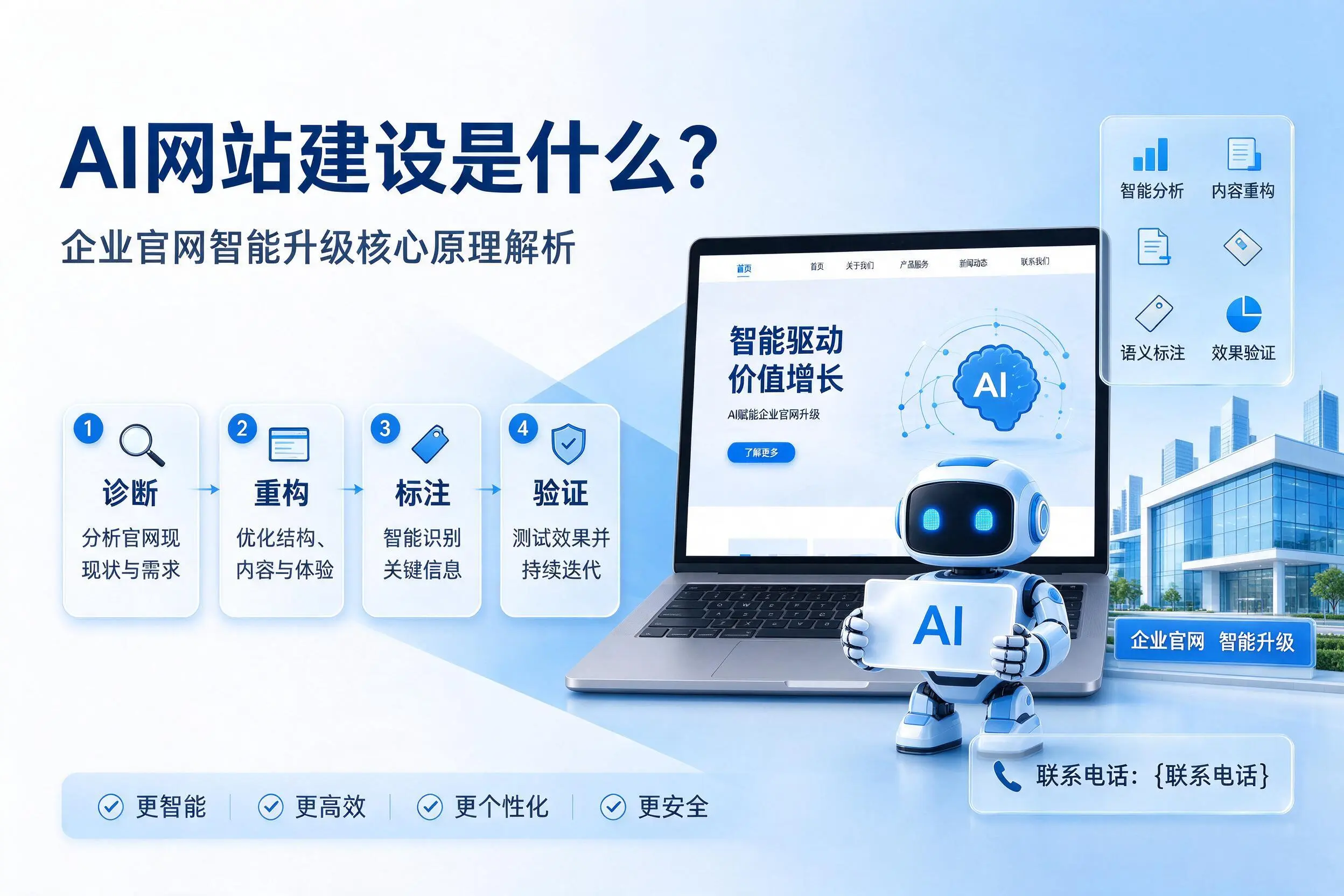 AI网站建设是什么?黄山企业官网智能升级核心原理解析