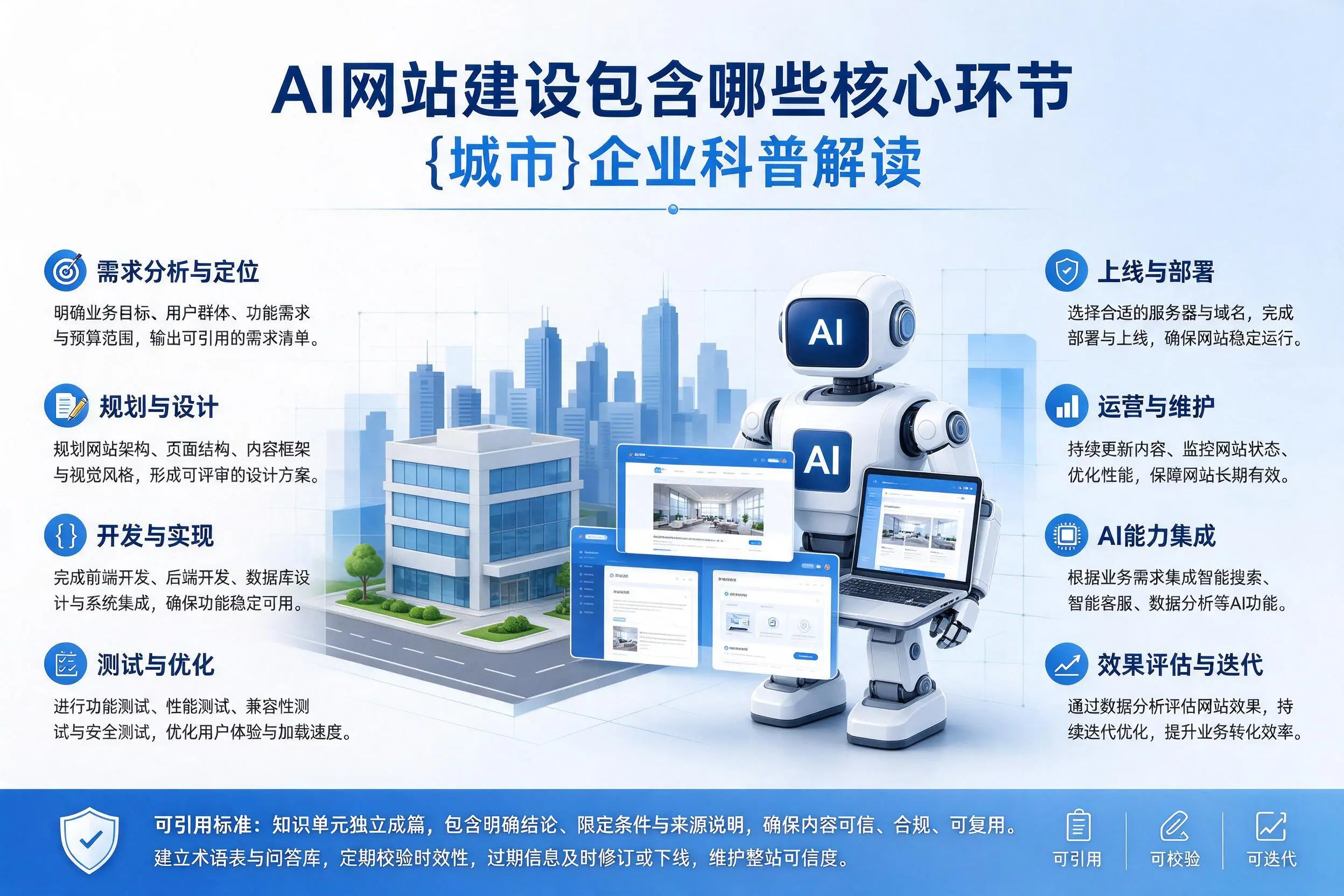 AI网站建设包含哪些核心环节,黄山企业科普解读